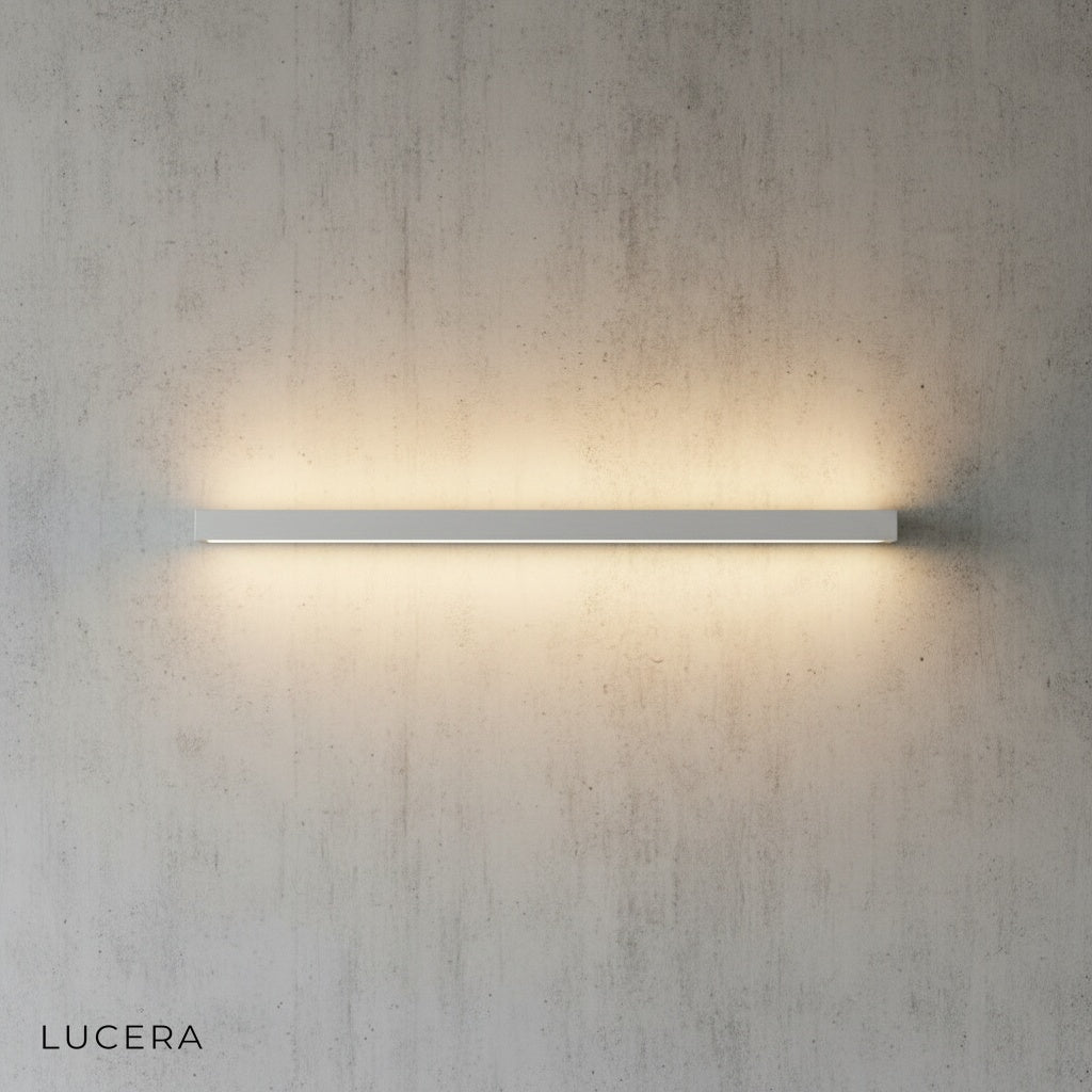 close-up of Staccato Bookshelf LED strip shifting from warm amber to cool white tones
