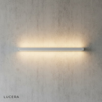 close-up of Staccato Bookshelf LED strip shifting from warm amber to cool white tones