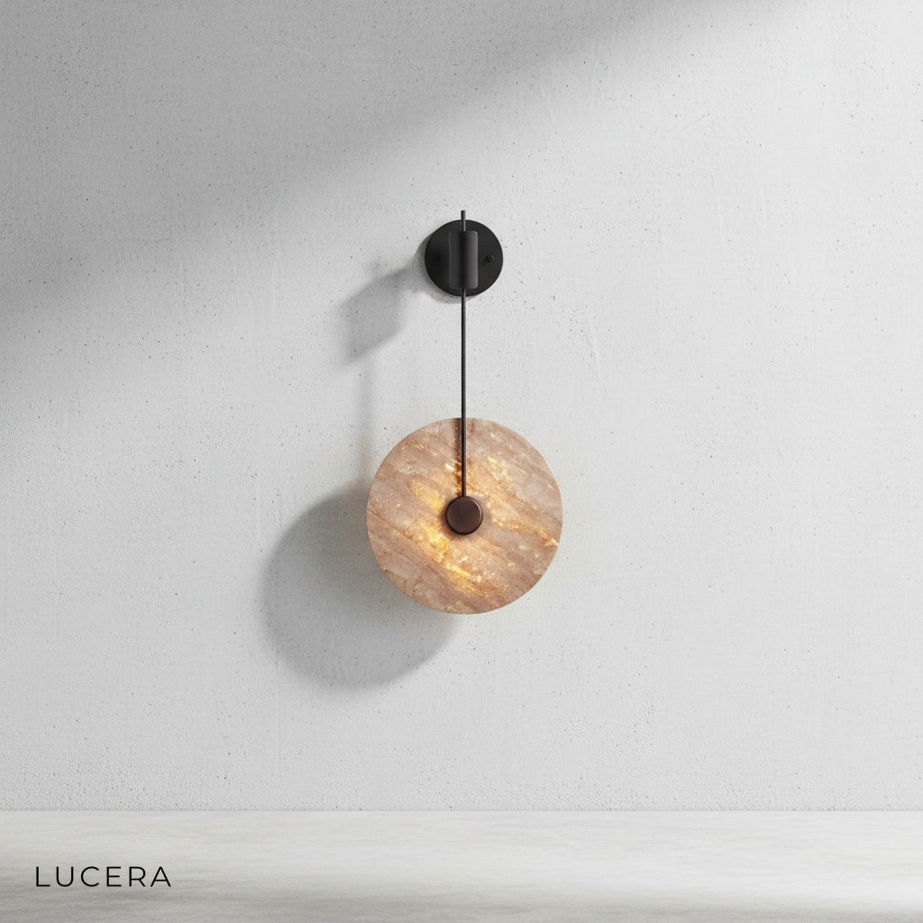 Toile Stone Circle Wall Lamp