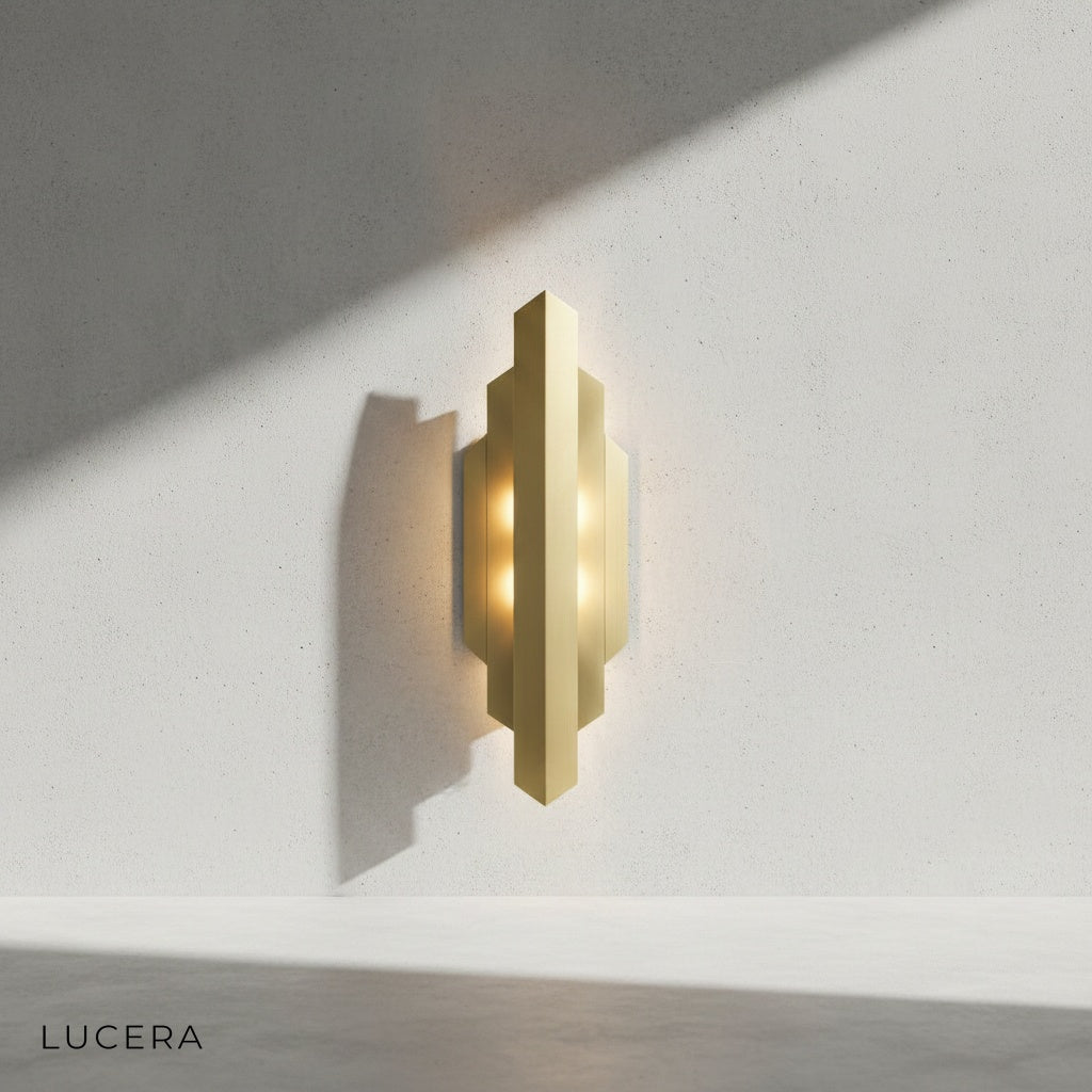 close-up detail of Jetee sconce copper finish and retro bulb design
