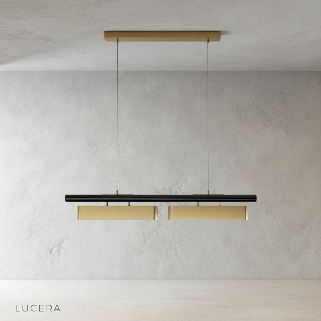 Fiorella Chandelier hanging centered against clean white studio background showing full body