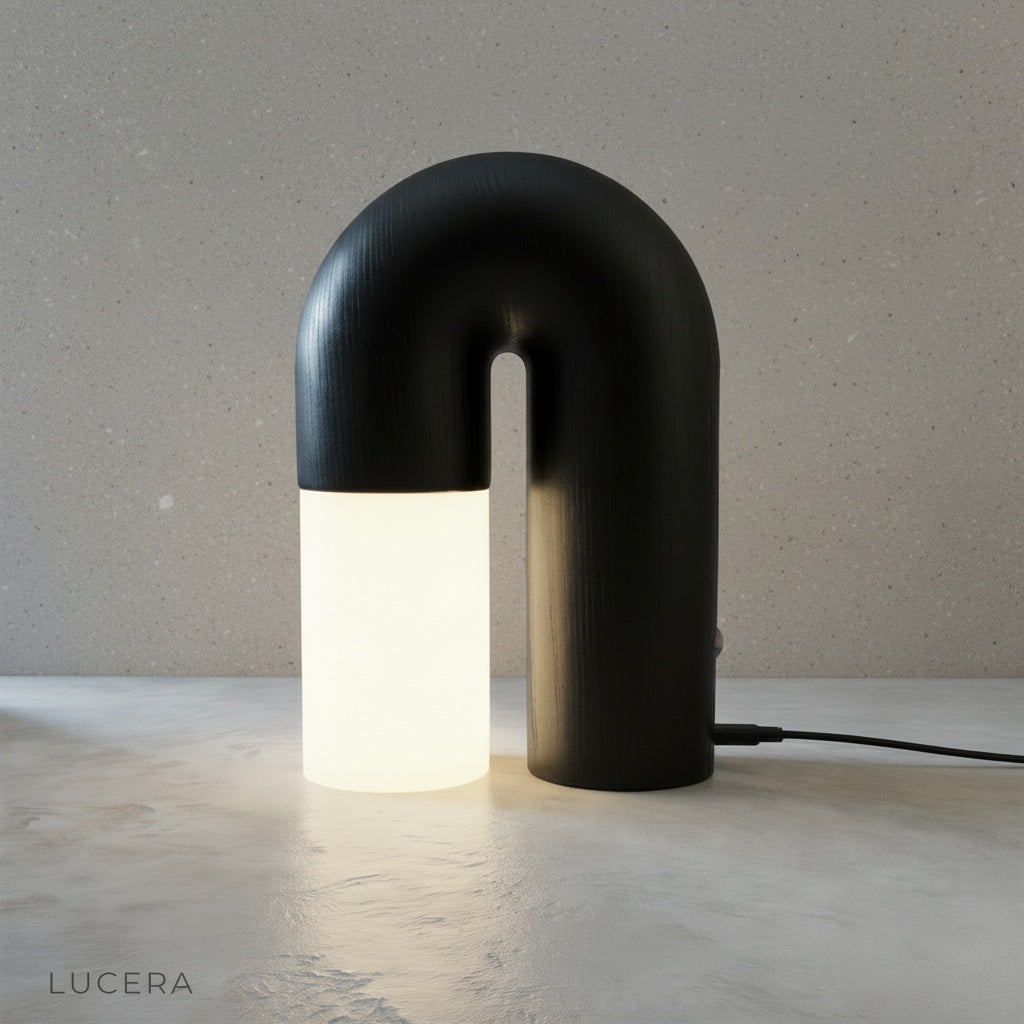 Minimalist Vigil Table Lamp front view on clean white background