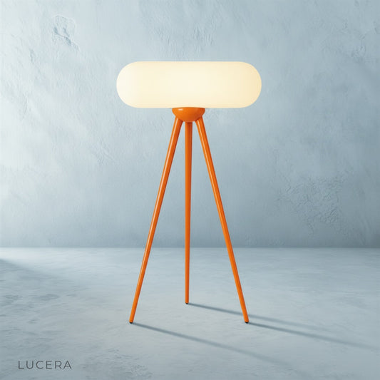 Studio shot of Juncture Floor Lamp front view on clean neutral background