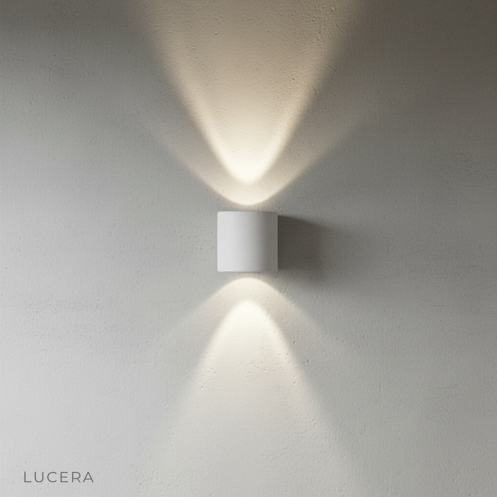 Fino Wall Lamp clean white wall studio side angle