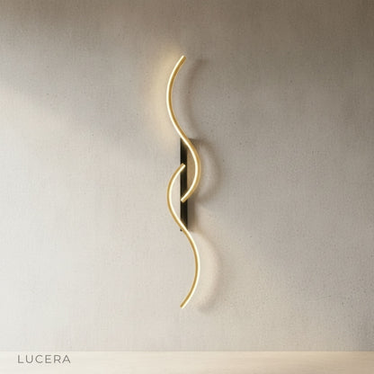 valerian wall lamp side profile showing slim rectangular body and matte finish