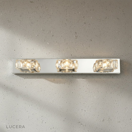 minimalist wall sconce on clean white background showing sleek angular design
