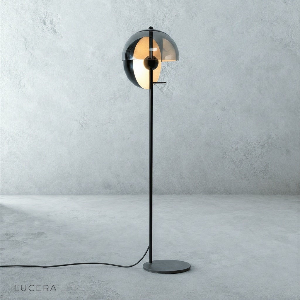 Minimalist Oubliette Floor Lamp front view on clean white studio background