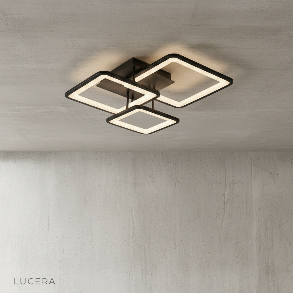 Barolo ceiling light studio shot on clean white background showing sleek design