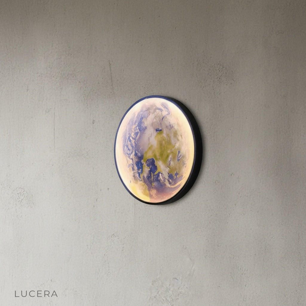 Caspian Moon Wall Lamp Illuminated Art - Wall Lights & Sconces | Lucera Lighting