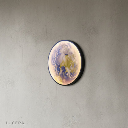 Caspian Moon Wall Lamp Illuminated Art - Wall Lights & Sconces | Lucera Lighting