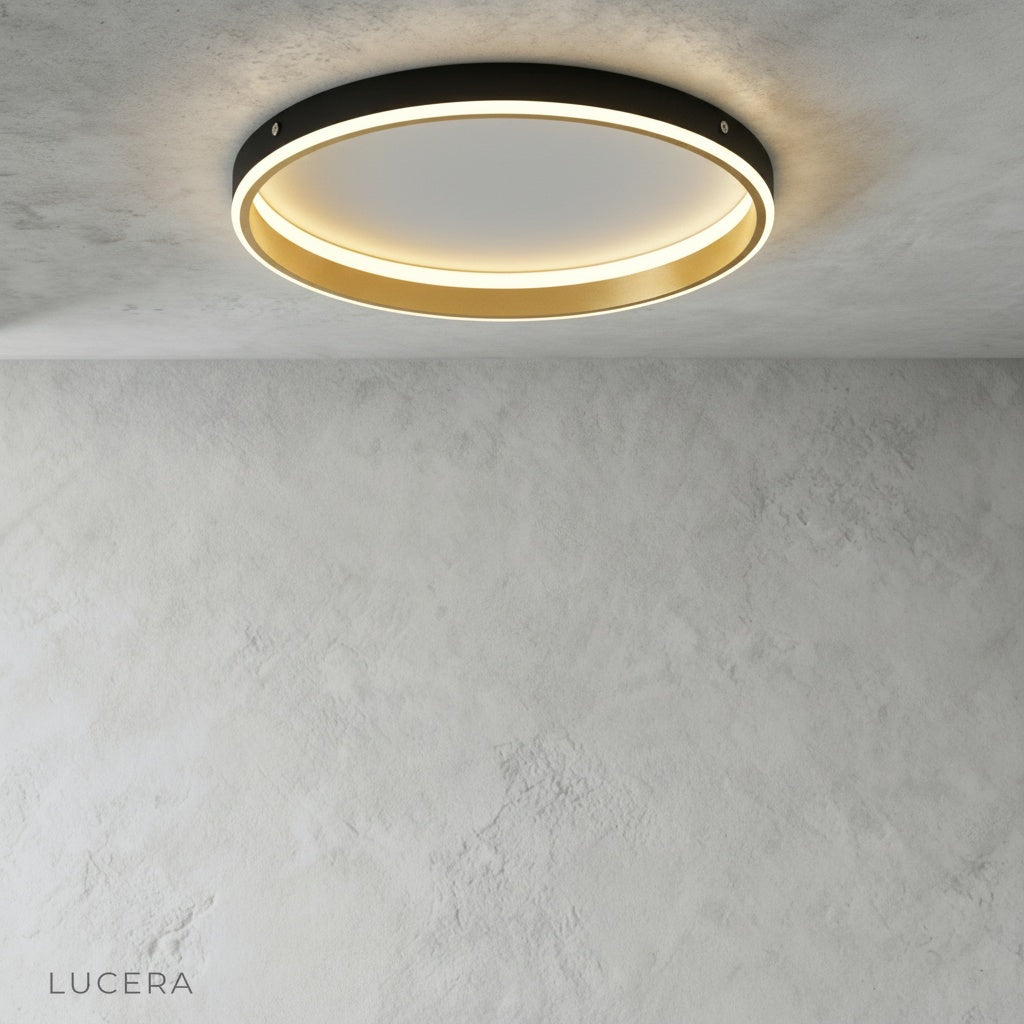 energy-efficient LED ceiling light in chic boutique interior