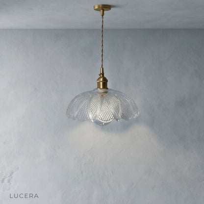 Harmony Pendant Light in hallway with vintage decor and warm ambient shadows on wall