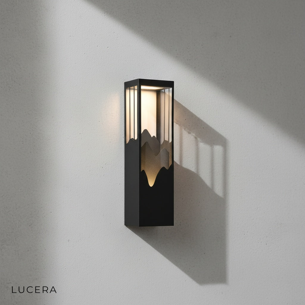 close-up of black polycarbonate diffuser and LED light panel
