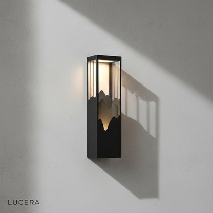 close-up of black polycarbonate diffuser and LED light panel