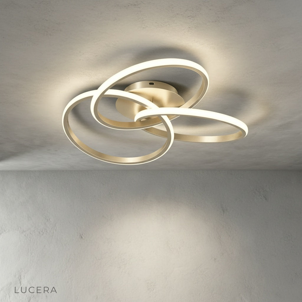Loom ceiling light iron and aluminum frame studio product photography