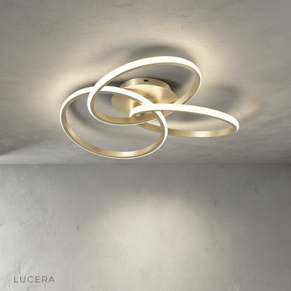 Loom ceiling light iron and aluminum frame studio product photography