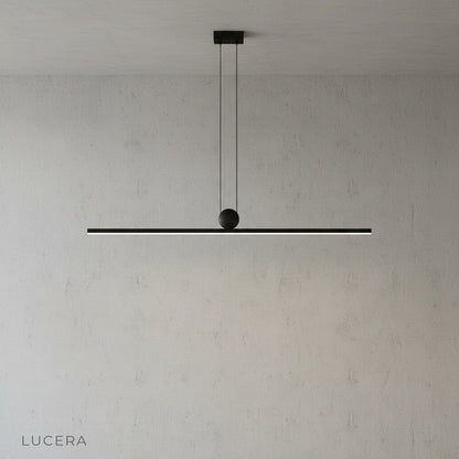 Eleonora pendant light studio shot side angle against clean white background highlighting geometric silhouette