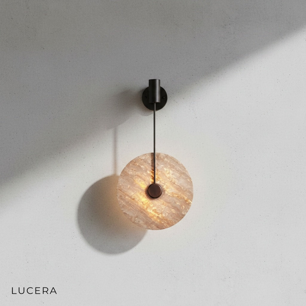 Toile Stone Circle Wall Lamp
