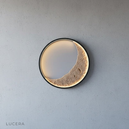 Haldor Moon Wall Lamp side profile on clean white background showing 3D crescent design