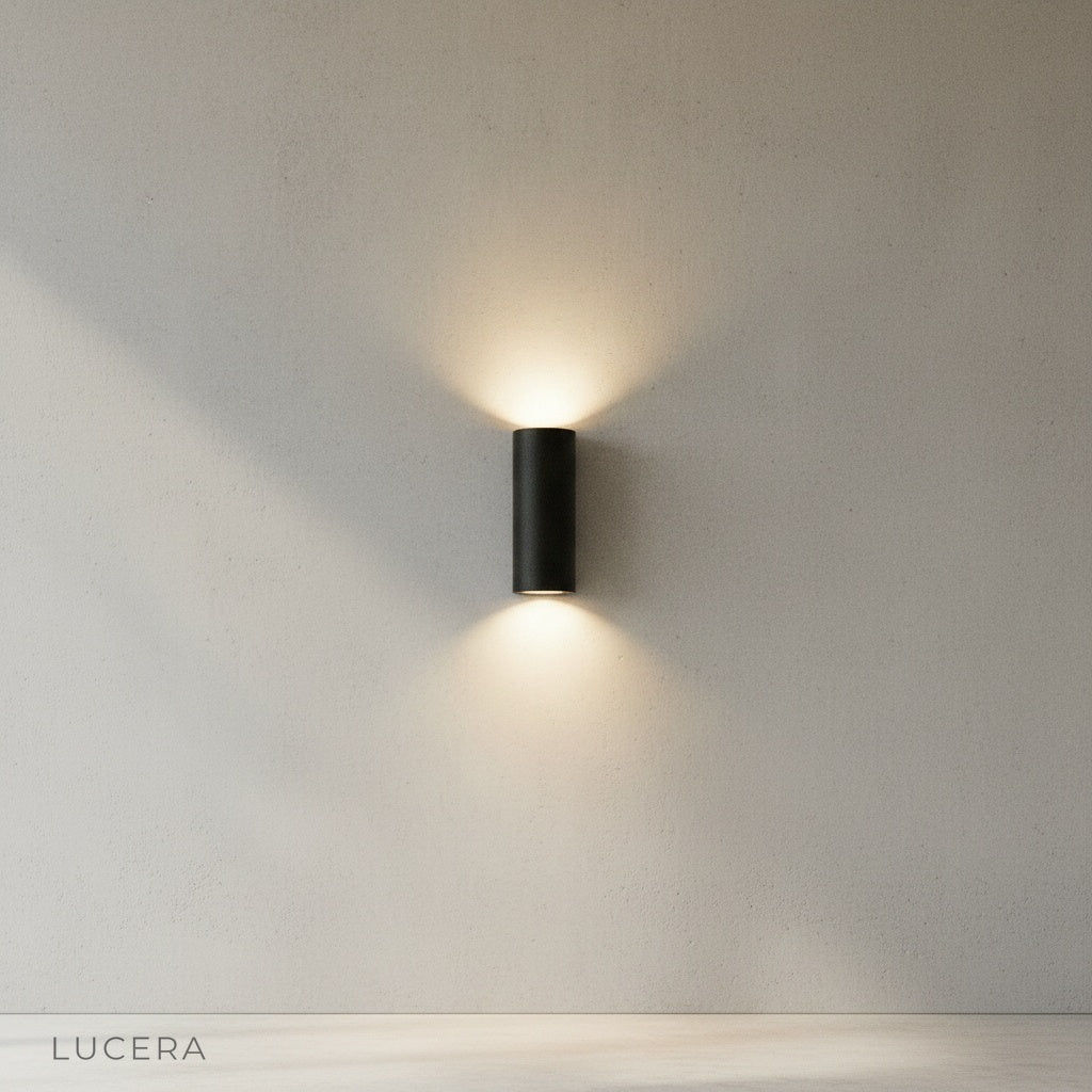 close-up of weather-resistant aluminum finish on outdoor wall lantern