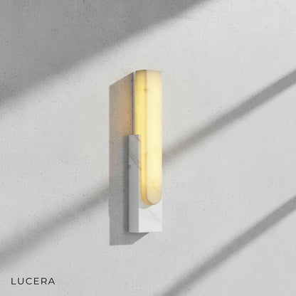 Rumore wall lamp with warm trichromatic light in hallway setting