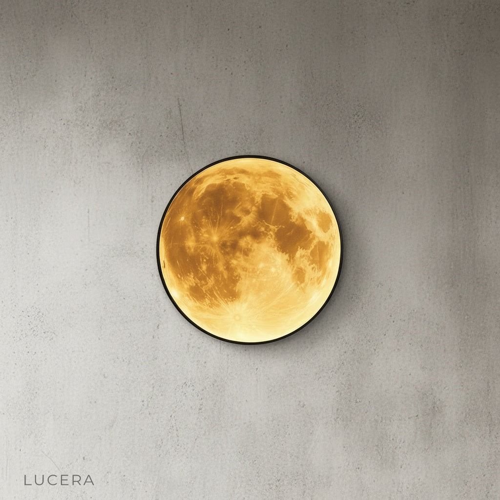 Caspian Moon Wall Lamp Illuminated Art - Wall Lights & Sconces | Lucera Lighting
