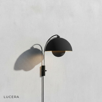 Coronal Nordic wall lamp angled view highlighting Scandinavian design details