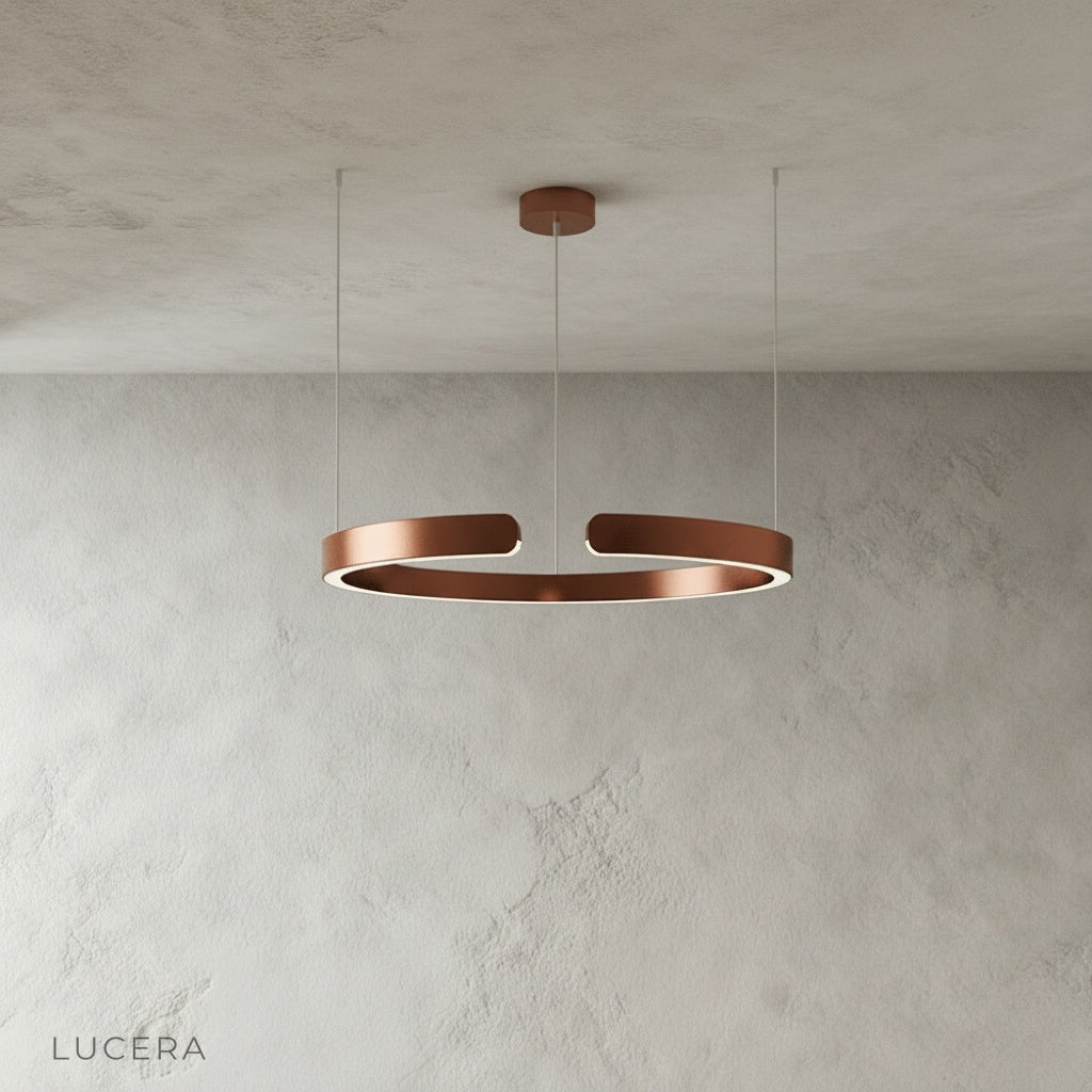 adjustable height cables and ceiling mount detail of Bedeck chandelier