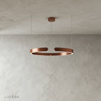 adjustable height cables and ceiling mount detail of Bedeck chandelier