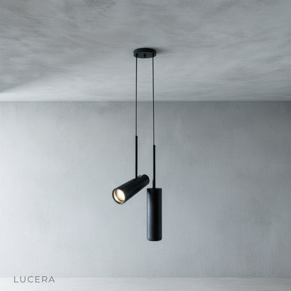 Close-up detail of Bistre pendant light's matte aluminum surface and subtle texture
