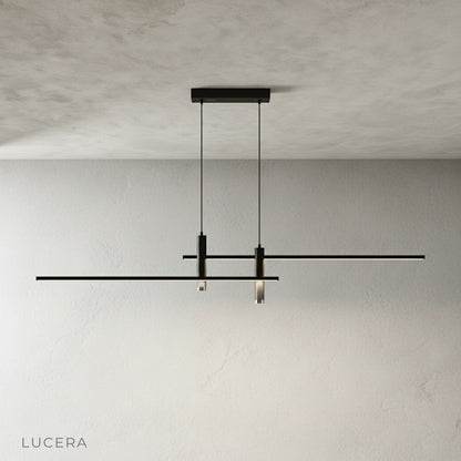 Indian Red Pendant Light glowing softly in cozy bedroom corner with minimalist decor
