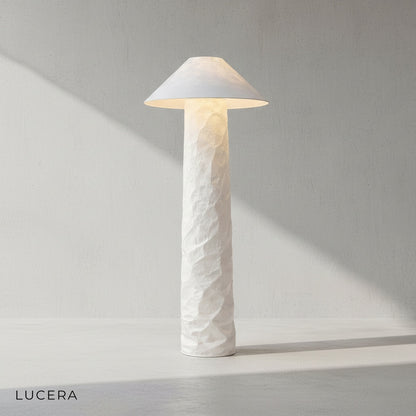 Citrine table lamp variant on a wooden sideboard in a bright airy reading corner