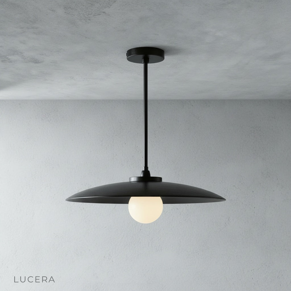Sylvaine pendant light illuminating a kitchen island with warm ambient glow