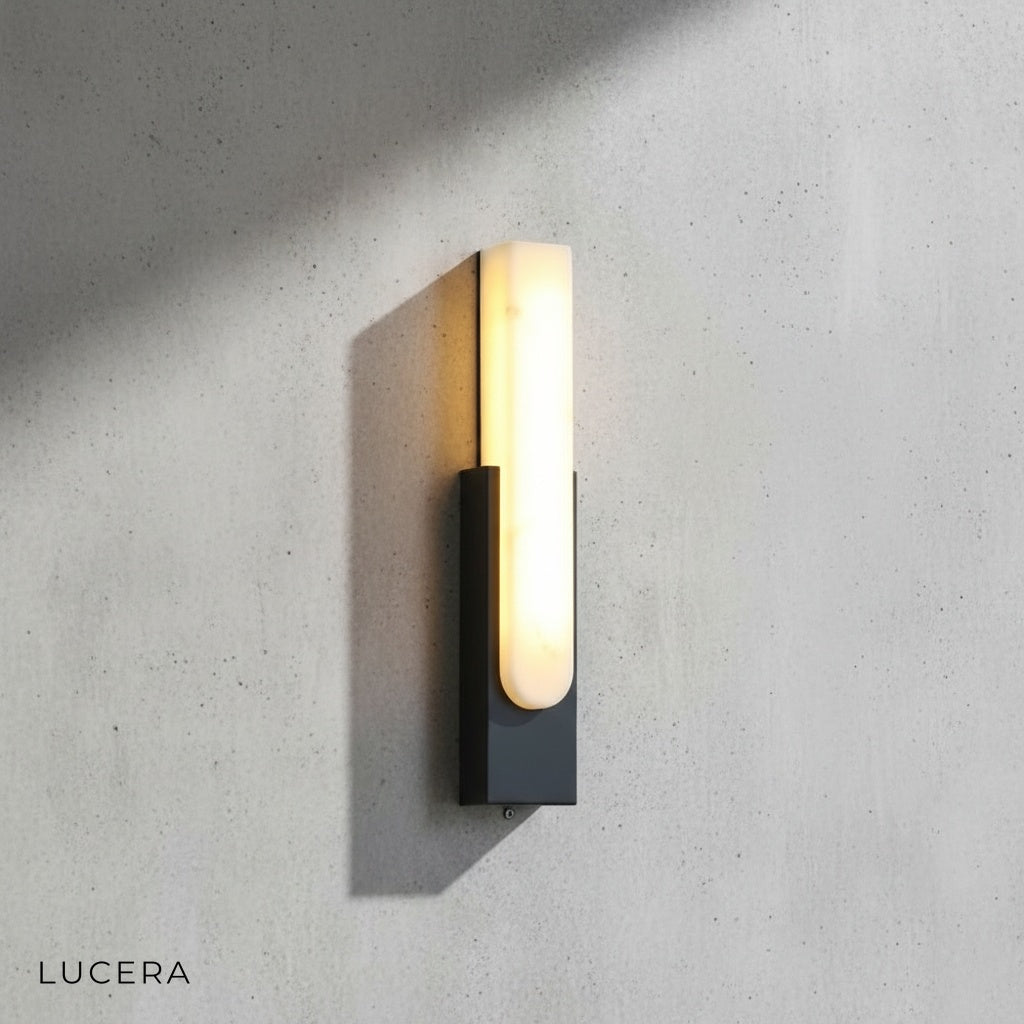 Warm 3000K LED glow illuminating marble surface in dark interior