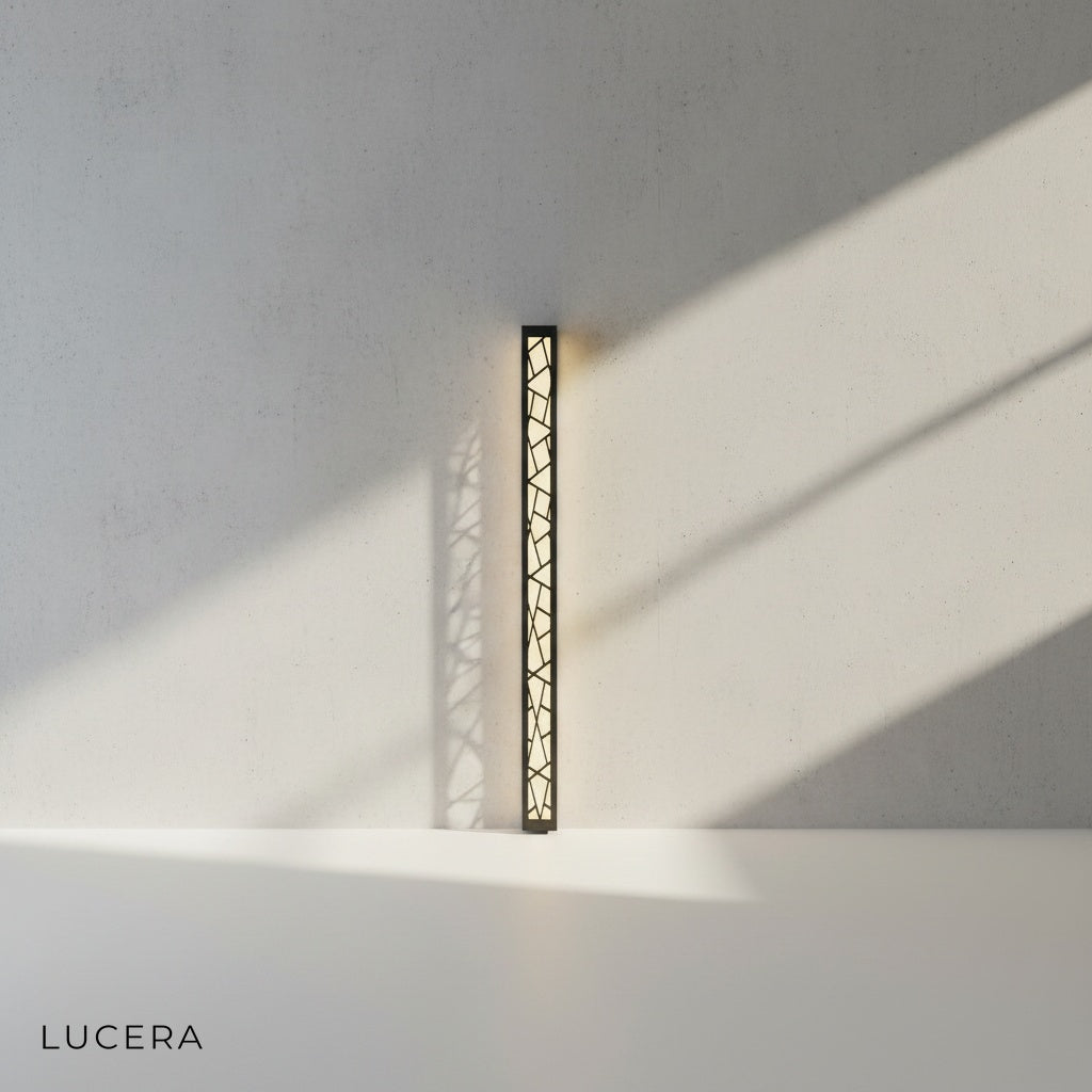 Giselle Outdoor Lamp illuminating a modern pathway with warm light