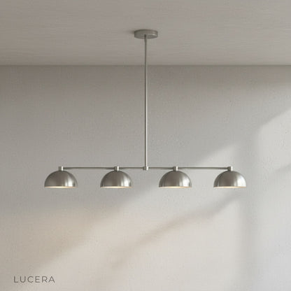Lucera Ursule dome pendant light in minimalist living room with natural daylight