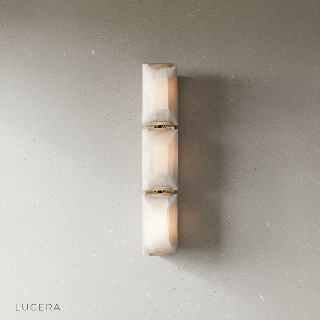 Haut-Médoc wall lamp in matte black finish mounted on minimalist wall
