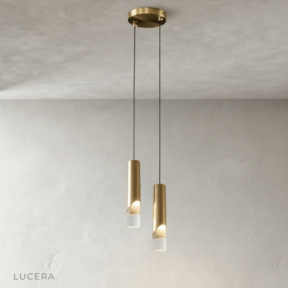 Winifred pendant light in bright bedroom setting with soft diffused illumination
