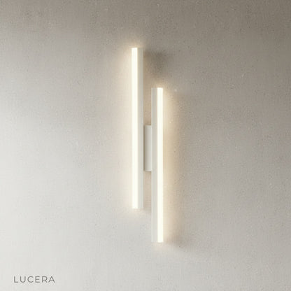 Ruby Wall Lamp brushed nickel finish studio view with soft shadow