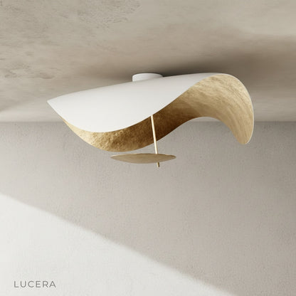 Xenial ceiling lamp in bedroom with ambient evening lighting