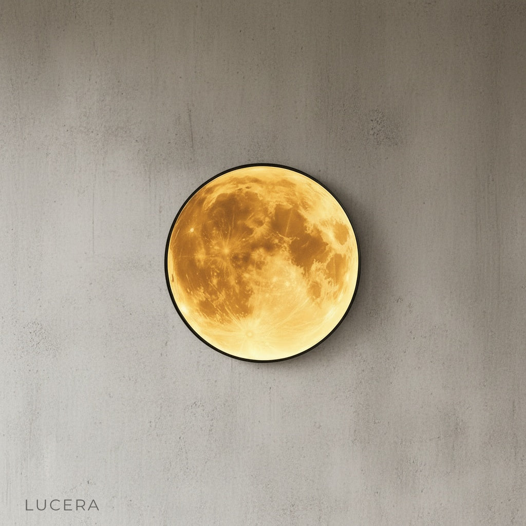 Caspian Moon Wall Lamp Illuminated Art - Wall Lights & Sconces | Lucera Lighting