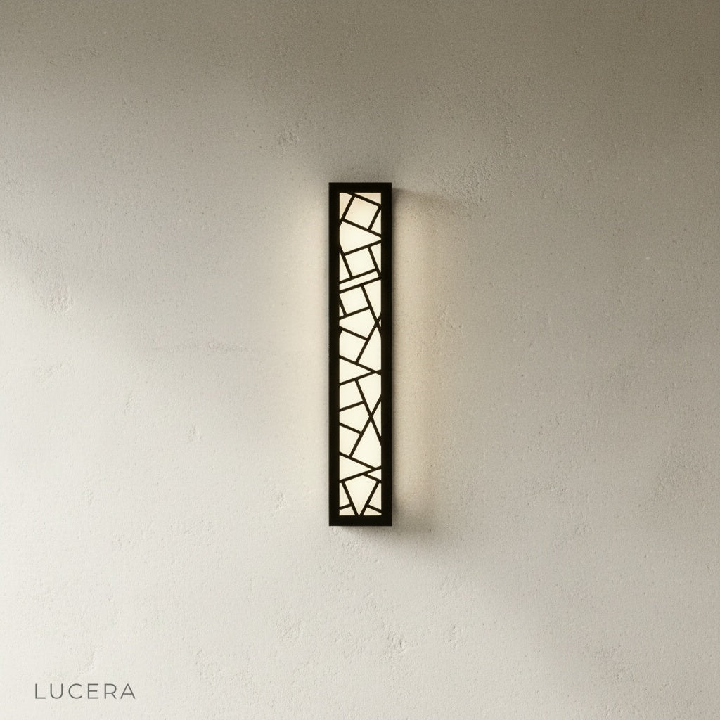 two Emblem Wall Lamps flanking a hotel entrance for a welcoming glow