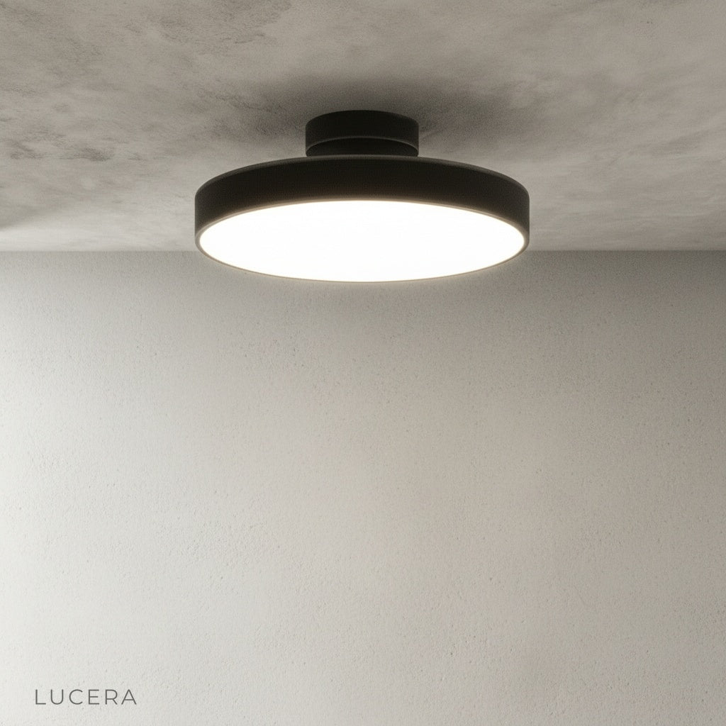 Talisman ceiling light over dining table creating cozy evening atmosphere