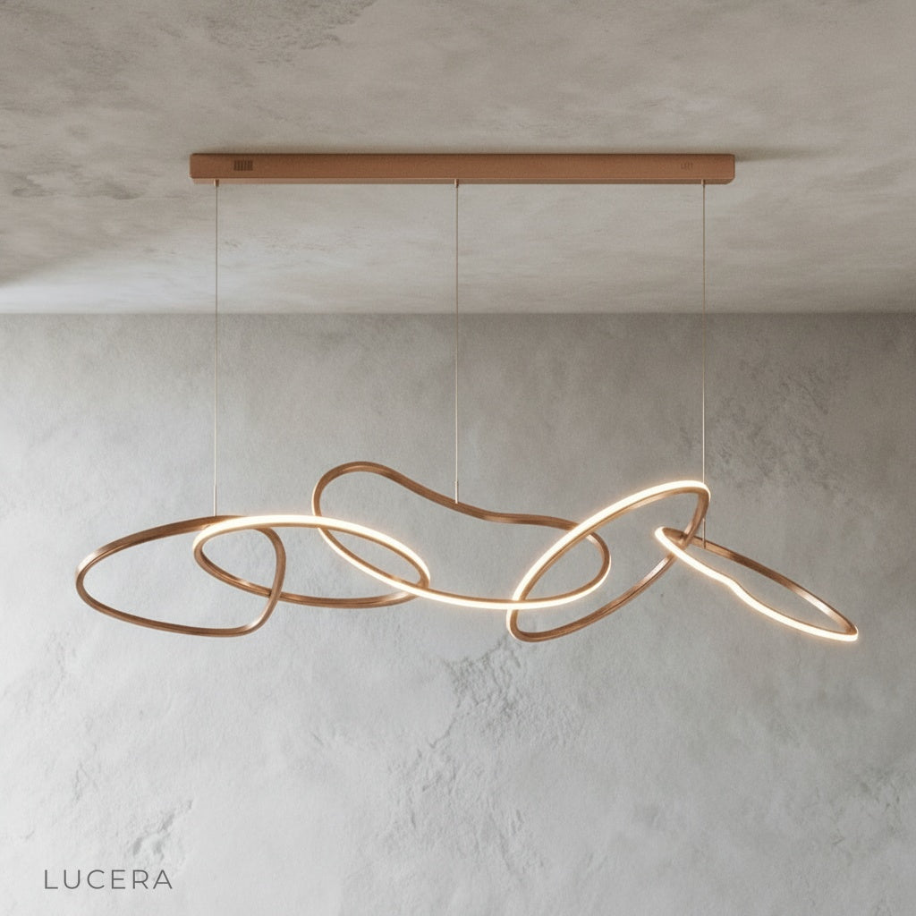 detail of warm LED glow through silicone diffuser on Lucera Yakitori pendant light