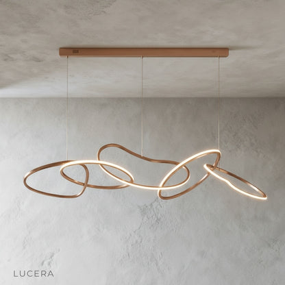 detail of warm LED glow through silicone diffuser on Lucera Yakitori pendant light
