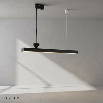 Detail shot of Angelo chandelier connection joint and premium aluminum finish texture