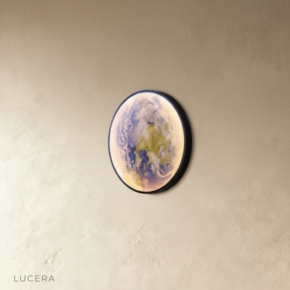 Caspian Moon Wall Lamp Illuminated Art - Wall Lights & Sconces | Lucera Lighting