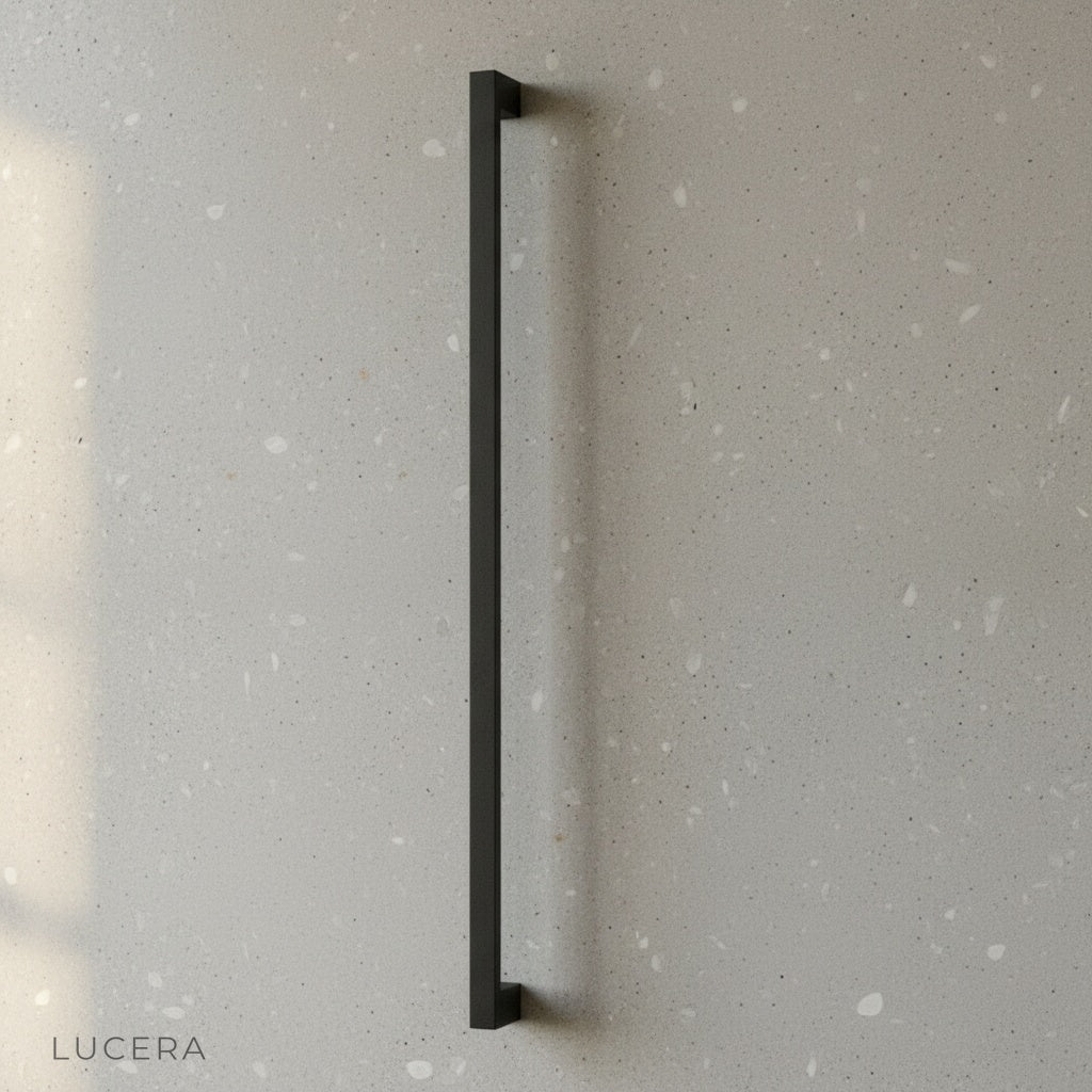 detailed shot of integrated LED strip inside slim aluminum housing