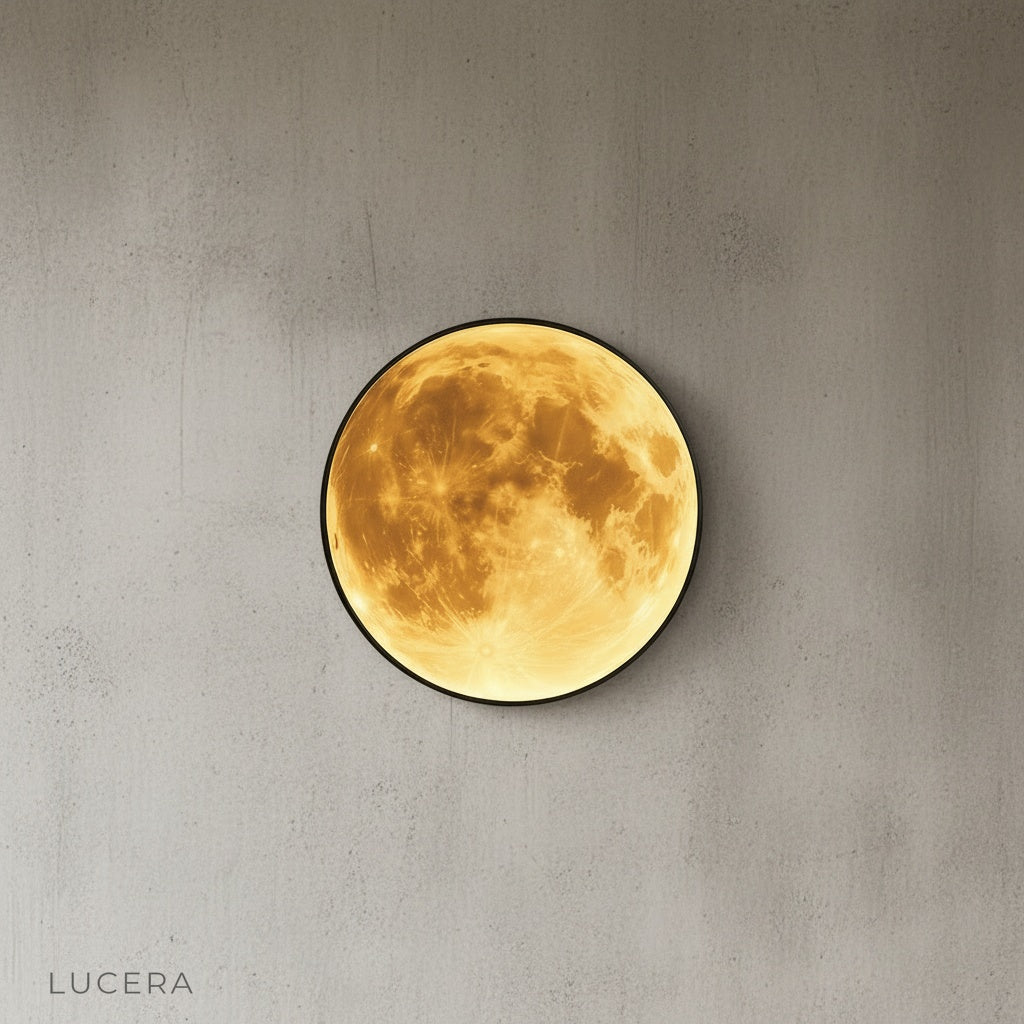 Caspian Moon Wall Lamp Illuminated Art - Wall Lights & Sconces | Lucera Lighting