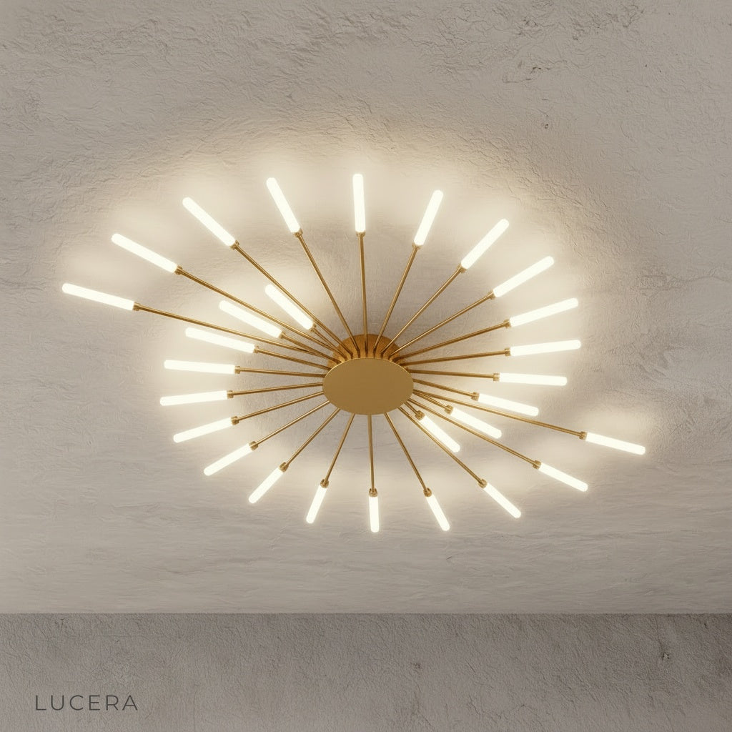 detail shot of Karma chandelier joint and wire structure showing modular construction